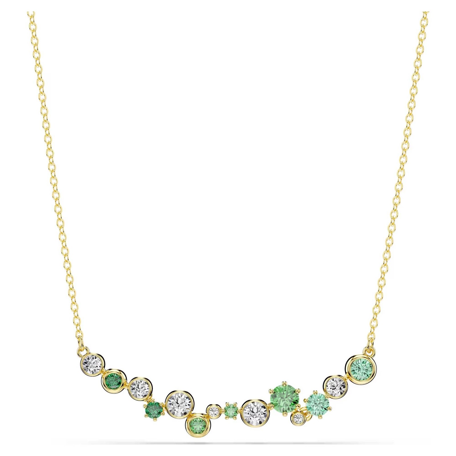 Collana Swarovski Constella 5732247 necklace Regolabile girocollo dorato Verde