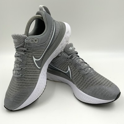 Nike React Infinity Run Flyknit 2 Womens Grey Running Shoes CT2423-001 Size 10