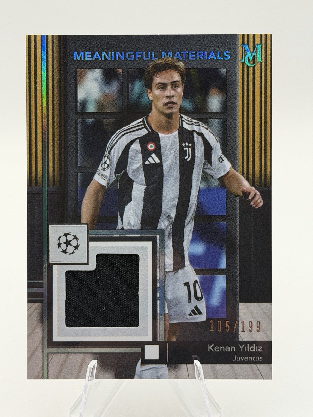Kenan Yildiz 2024-25 Topps Museum UCC Meaningful Material /199 #MMSR-KY