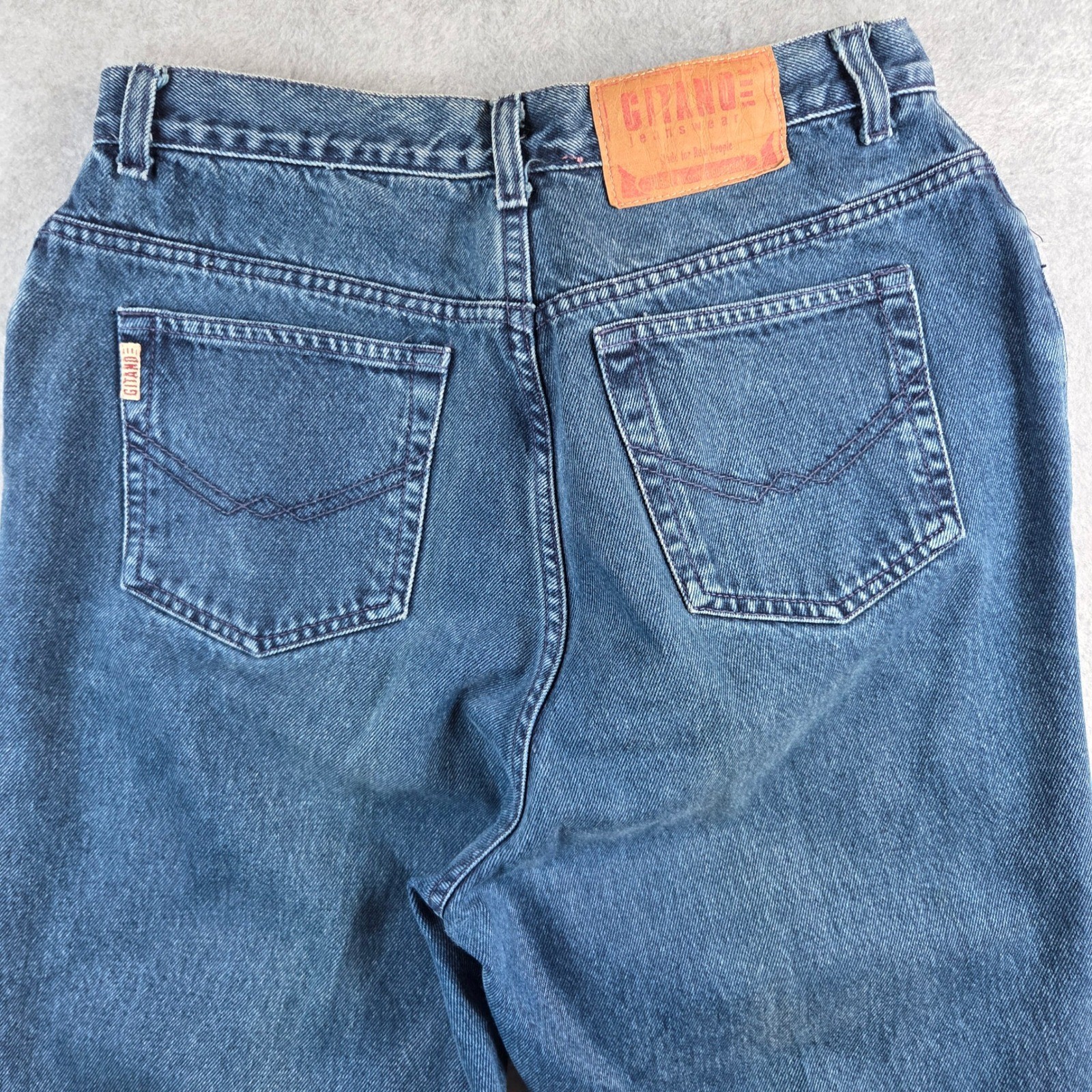 Gitano Jeans Women 28 Blue High Waisted Mom Jeans Vintage Tapered Leg 90s-image