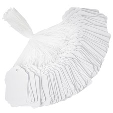 White Price Tags with String - Cuttte 1000PCS 1.75 x 1.1inch, 