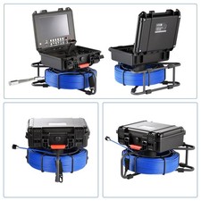 7" Sewer Camera 66ft Pipe Inspection Camera w/ 512Hz Transmitter Self-leveling