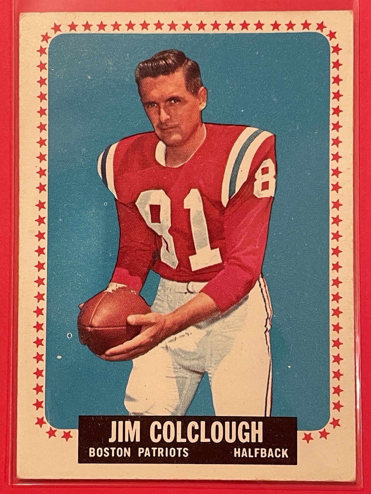 1964 Topps Jim Colclough #6 Vintage Football Boston Patriots