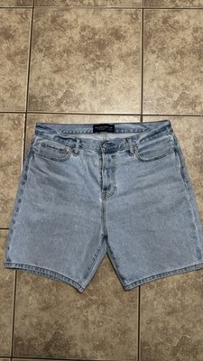 Abercrombie & Fitch Authentic Rigid Denim Loose Shorts Men s 34