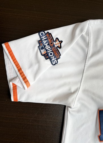 Majestic Houston Astros 2017 World Series Verlander #35 Men’s 2XL (24.5x31) - Picture 4 of 11