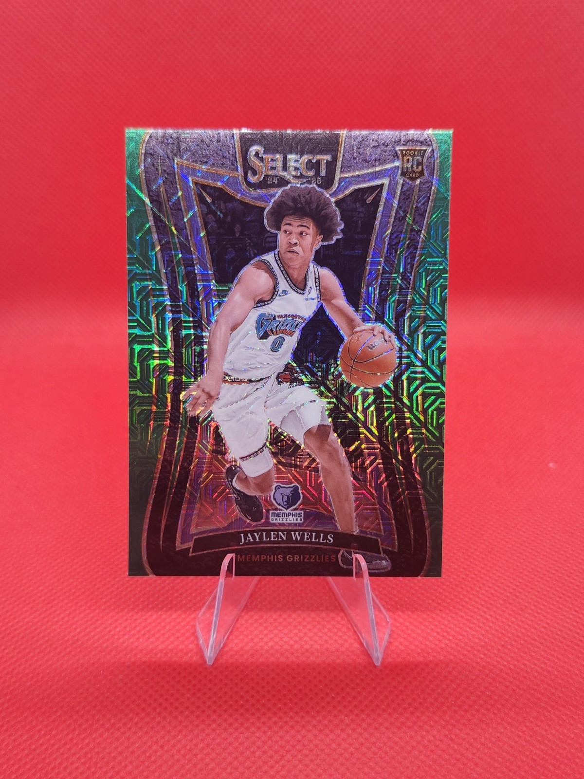 2024-25 Select Jaylen Wells Green Mojo Mezzanine Level