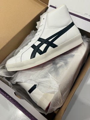 Onitsuka Tiger Unisex Fabre Hi Top HI NM Sneaker, weiß/schwarz, UK 7,5 UVP 310£