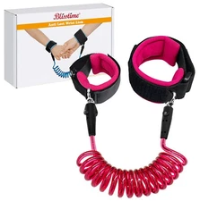 Blisstime Anti Lost Wrist Link Safety 59 Inch (Pack of 1), Rose Red 