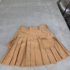 Utilikilt Utiliclan Canvas Kilt Mens Medium 37 Brown Tan Utility Cargo 38 Tag