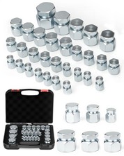 JIC Plug and Cap Kit, 72Pcs 37 degree Flare thread cap & plug assortment set,...