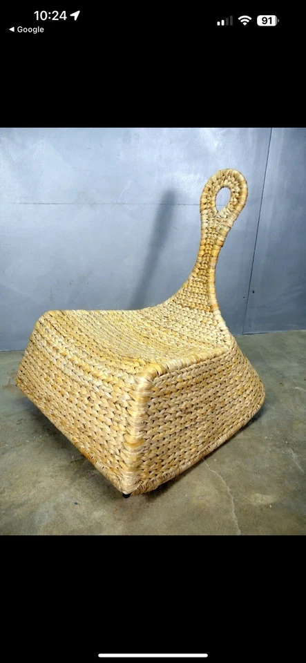 Mecedora vintage IKEA PS Y2K Gullholmen MICKER MCM ratán RARA Foto 3 de 4