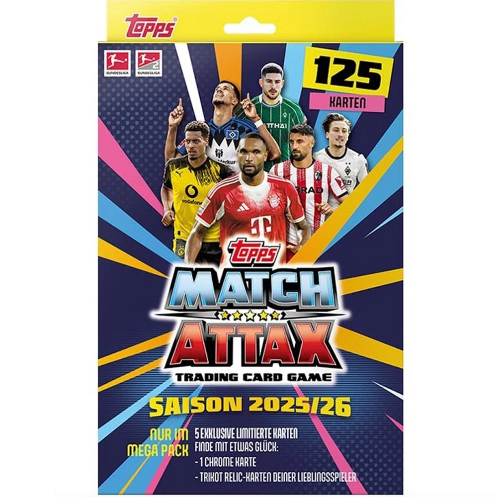 TCG Bundesliga TOPPS Match Attax Mega Pack jeu de cartes à collectionner allemand