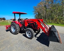 2024 Mahindra 5155 55hp Tractor W/ 2 Rear Remotes,Loader, Canopy. Loaded Tires