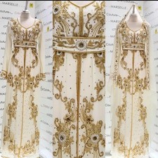 Moroccan Dress Gown Kaftan SALE Stylish Fancy Farasha Islamic Hand Work Abaya