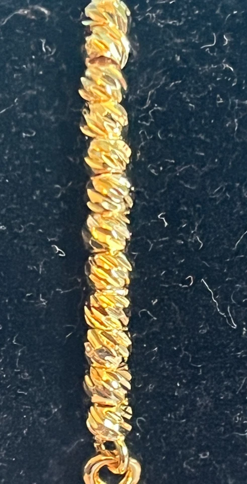 Brazalete Bolo Chapado en Oro 18K sobre Acero Inoxidable con Cruz de Piedra de Vidrio Liliaco Foto 4 de 4