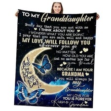 Granddaughter Gifts from Grandma, 50 60 inch Moon-grandma to Granddaughter