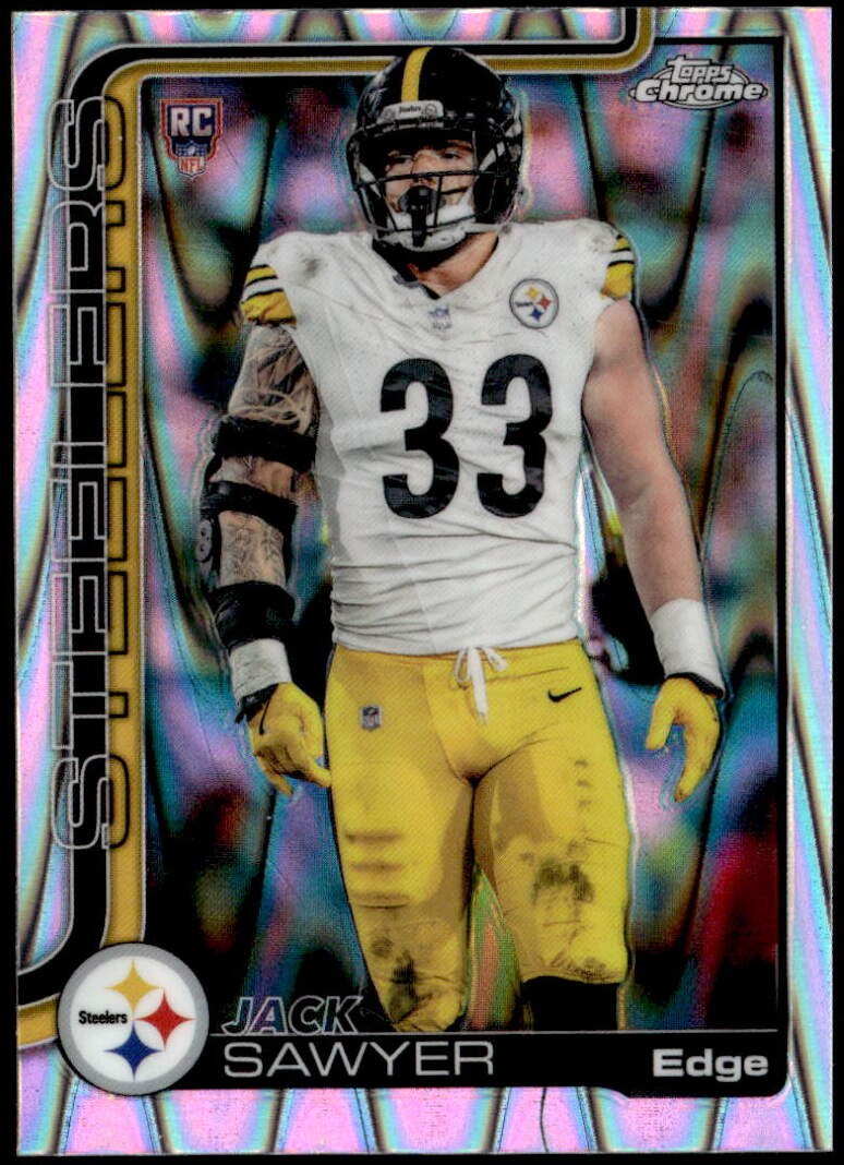 2025 Topps Chrome #357 Jack Sawyer Ray Wave Refractor Rookie