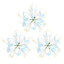 Artificial Flower Heads 7 Inch, Light Blue 3 PCS - Spider Lily Silk Flowers