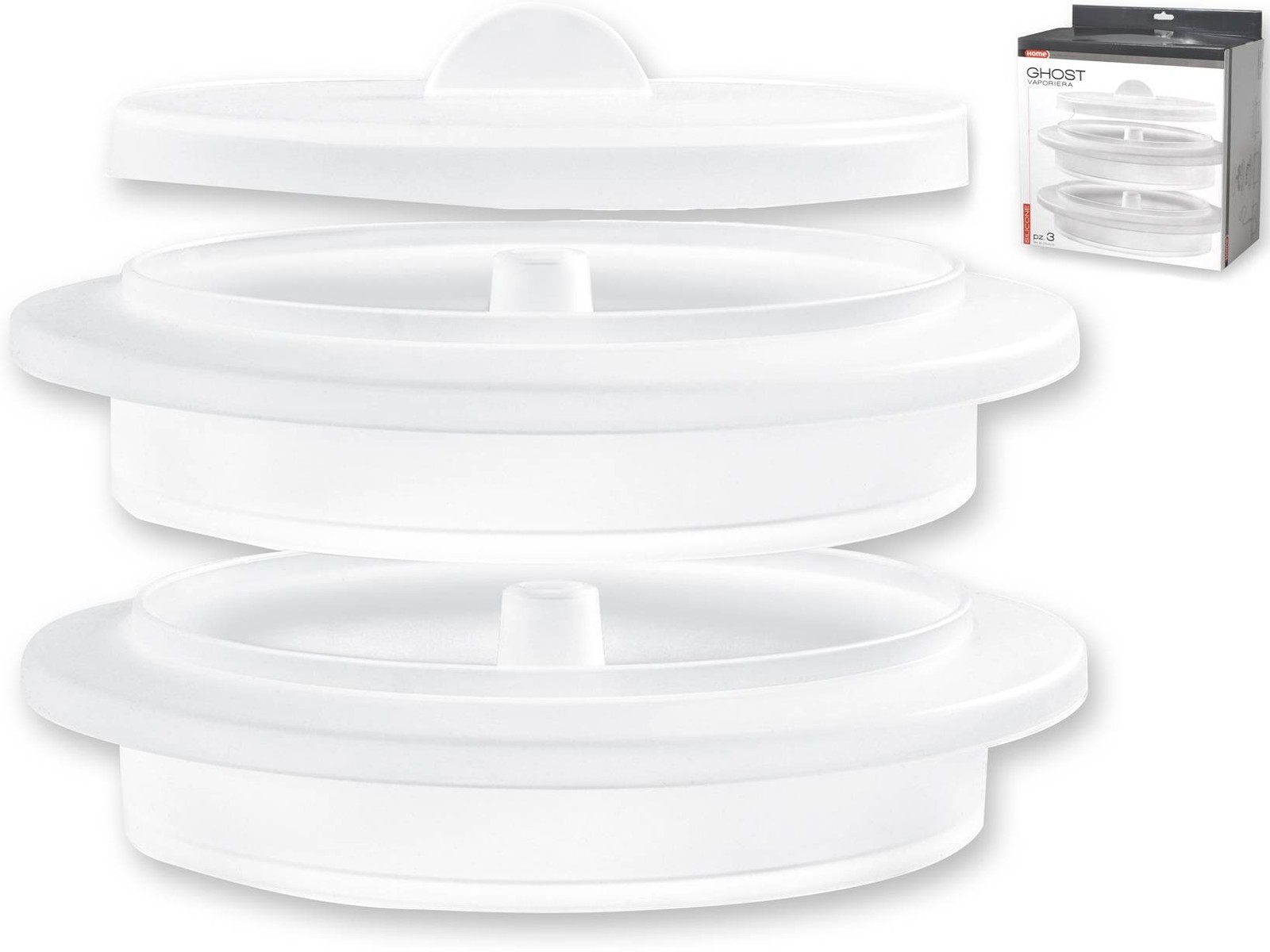 Silicone Steamer Ghost 27.5 Cm Home