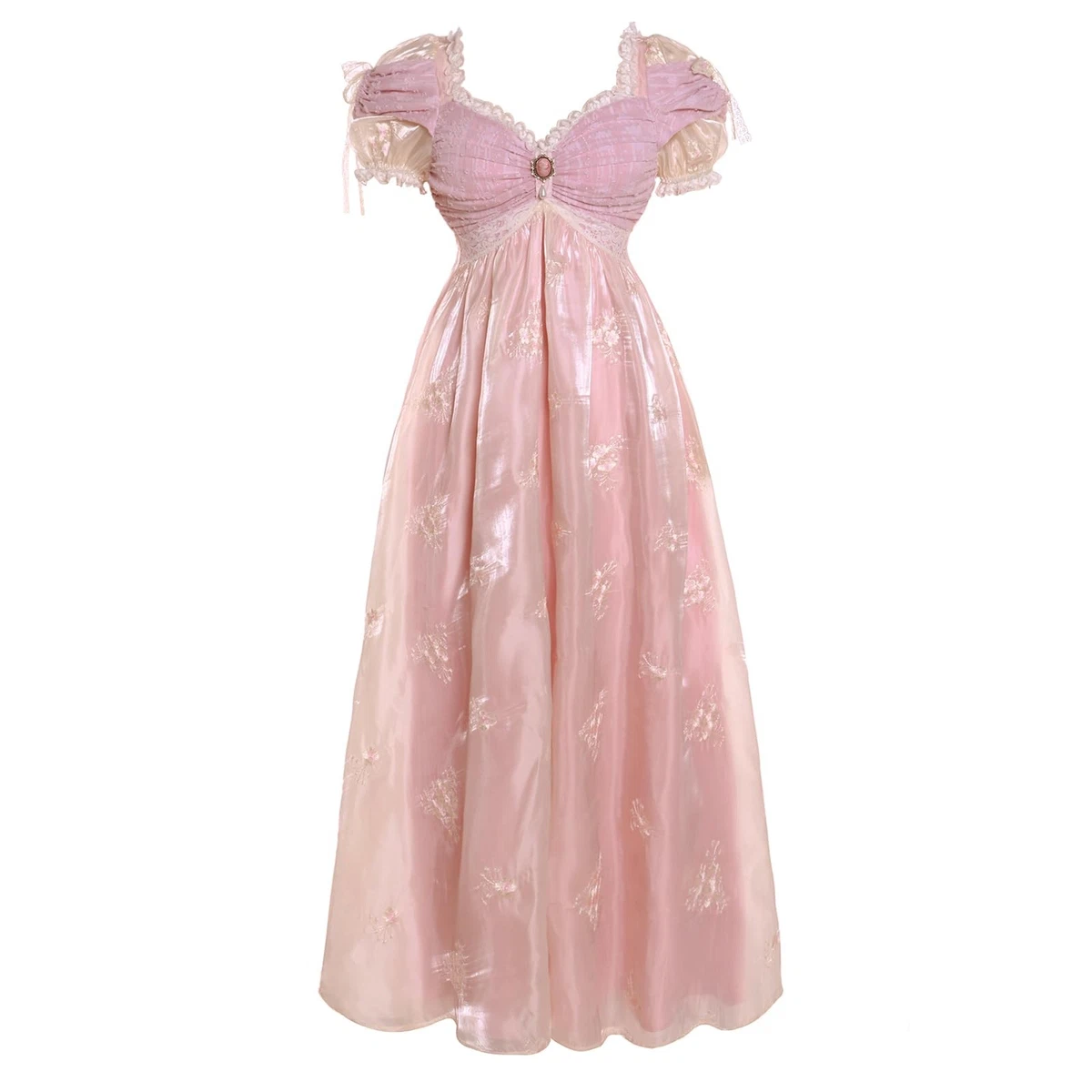 pink formal dress with scarf Sheril Asymmetric Scarf-Detail Maxi Dress in Soft Pink main image 1