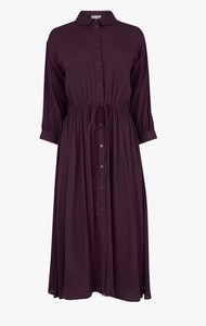 berry shirt dress