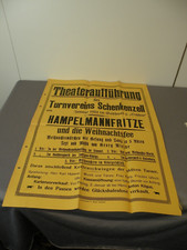 Plakat reklamowy 1924, TV Schenkenzell, spektakl teatralny Zajazd "zum Woł"