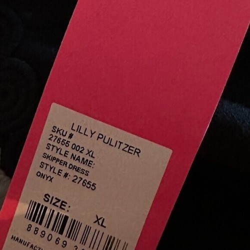 Abito Skipper Lilly Pulitzer Onice Nero Nuovo con etichette Taglia XL - Foto 2 di 8