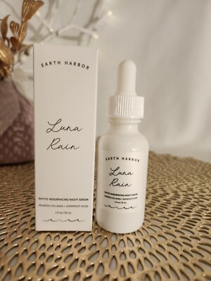 Earth Harbor LUNA RAIN Phyto-Resurfacing Night SERUM 1oz/30mL Full Size RV$54