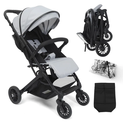 Baby Stroller Foldable Pushchair Adjustable Compact Travel Pram Buggy Canopy deal from eBay