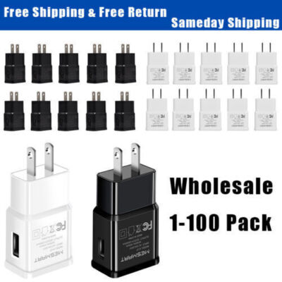 Lot 2A USB Wall Charger Plug Home Power Adapter For Samsung Android Phone LG US