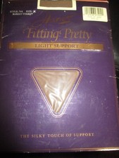 HANES Vintage BARELY THERE Nylon PANTYHOSE - Size 2X - 195 to 260 lbs - 1990s