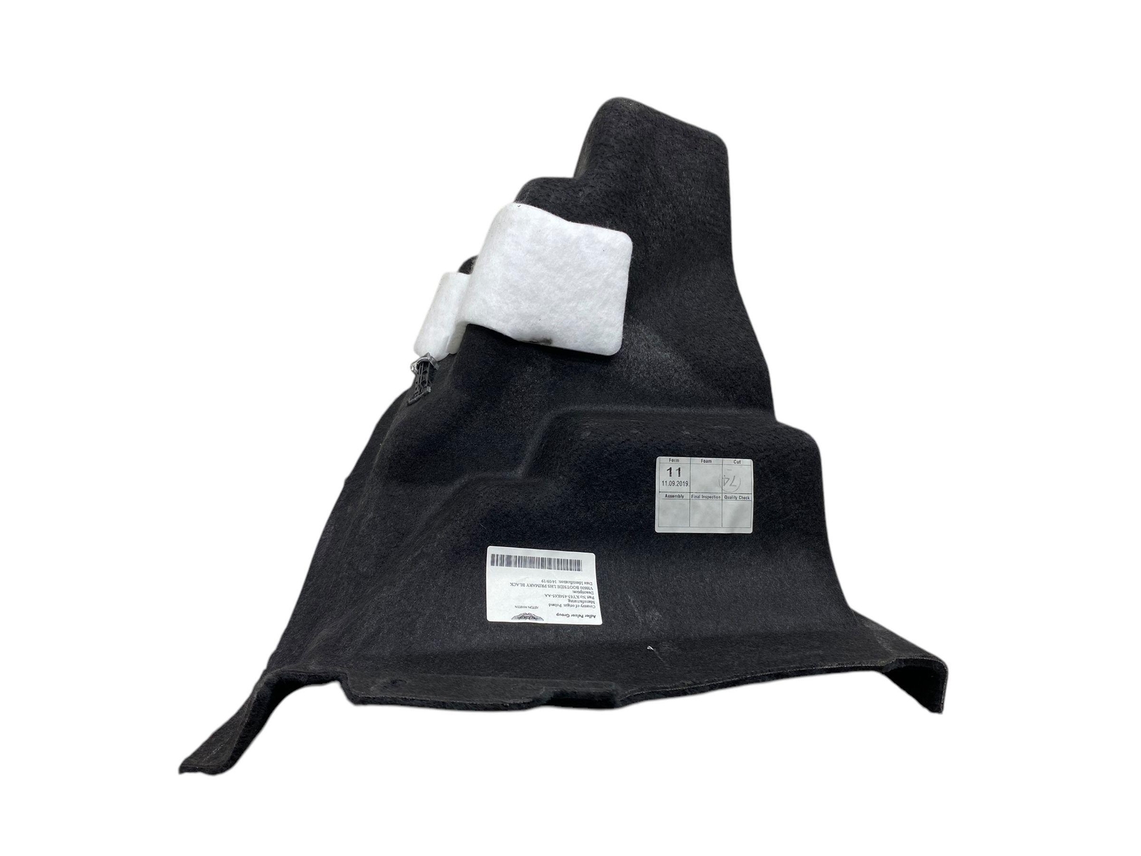 2019-2023 ASTON MARTIN VANTAGE LEFT TRUNK TRIM COVER BLACK CARPET KY63-454K65-AA