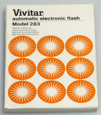 Vivitar Bedienungsanleitung Anleitung für Automatic electronic flash Model 283