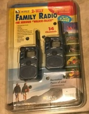 Walkie Talkie 2 Way Family Radio 14 Channel 2 Mile Range Laral UFR-308 NEW