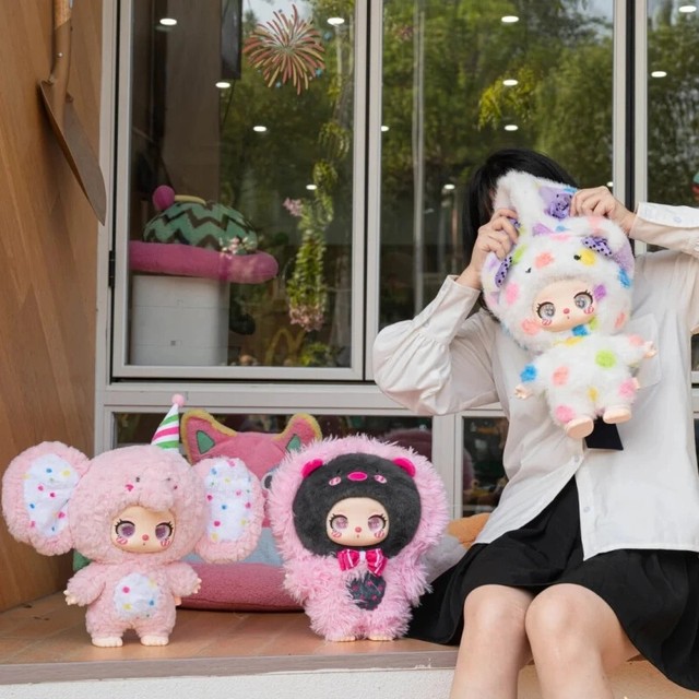 Liila 600 Zoo Genuino Suerte Lindo Peluche Habitación Figura Ornamental Niña Cumpleaños