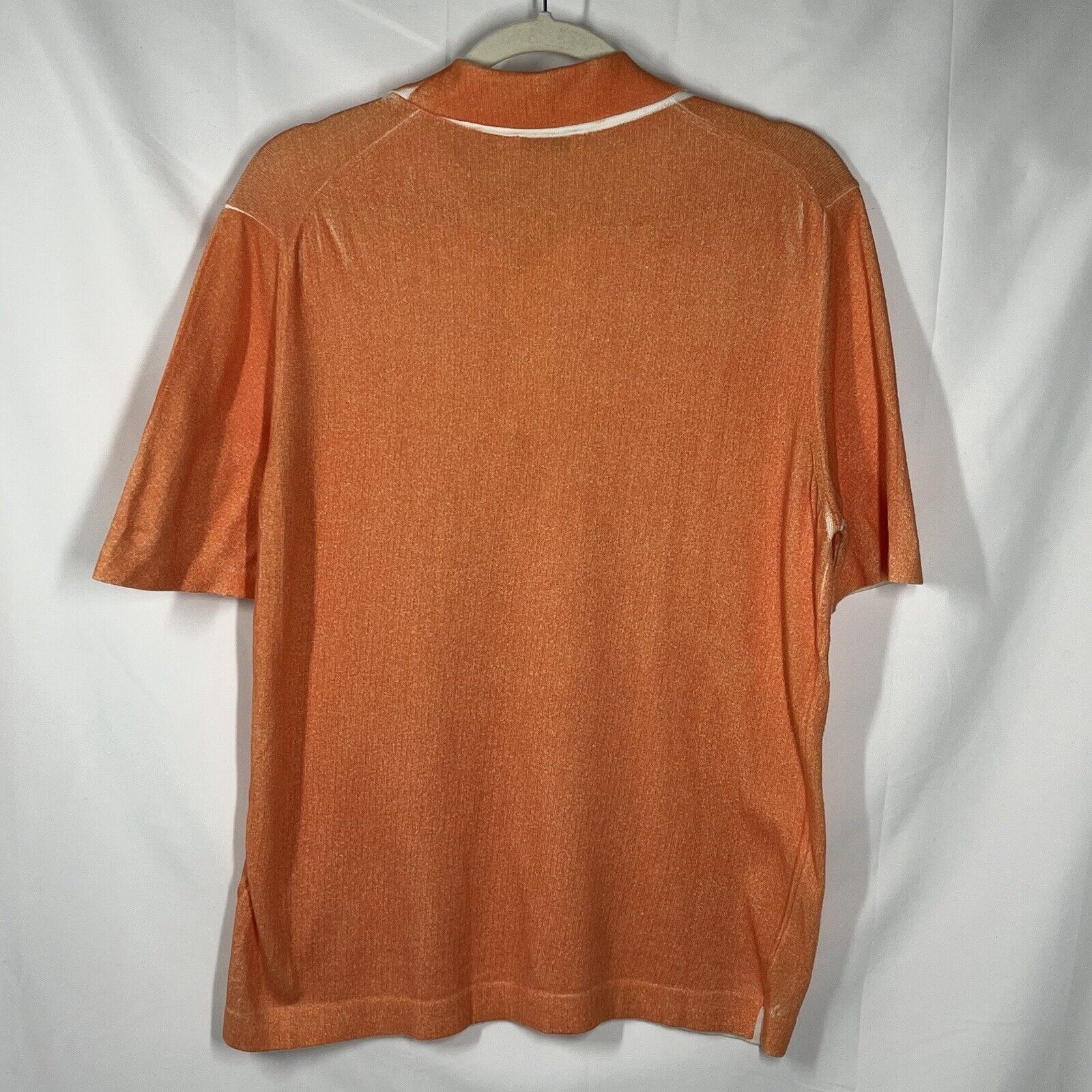 Gran Sasso Vision Men’s Knit Polo Shirt Orange Cr… - image 10