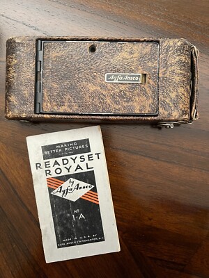 Agfa Ansco Readyset Royal No. 1A Camera - Silver Fox model in
