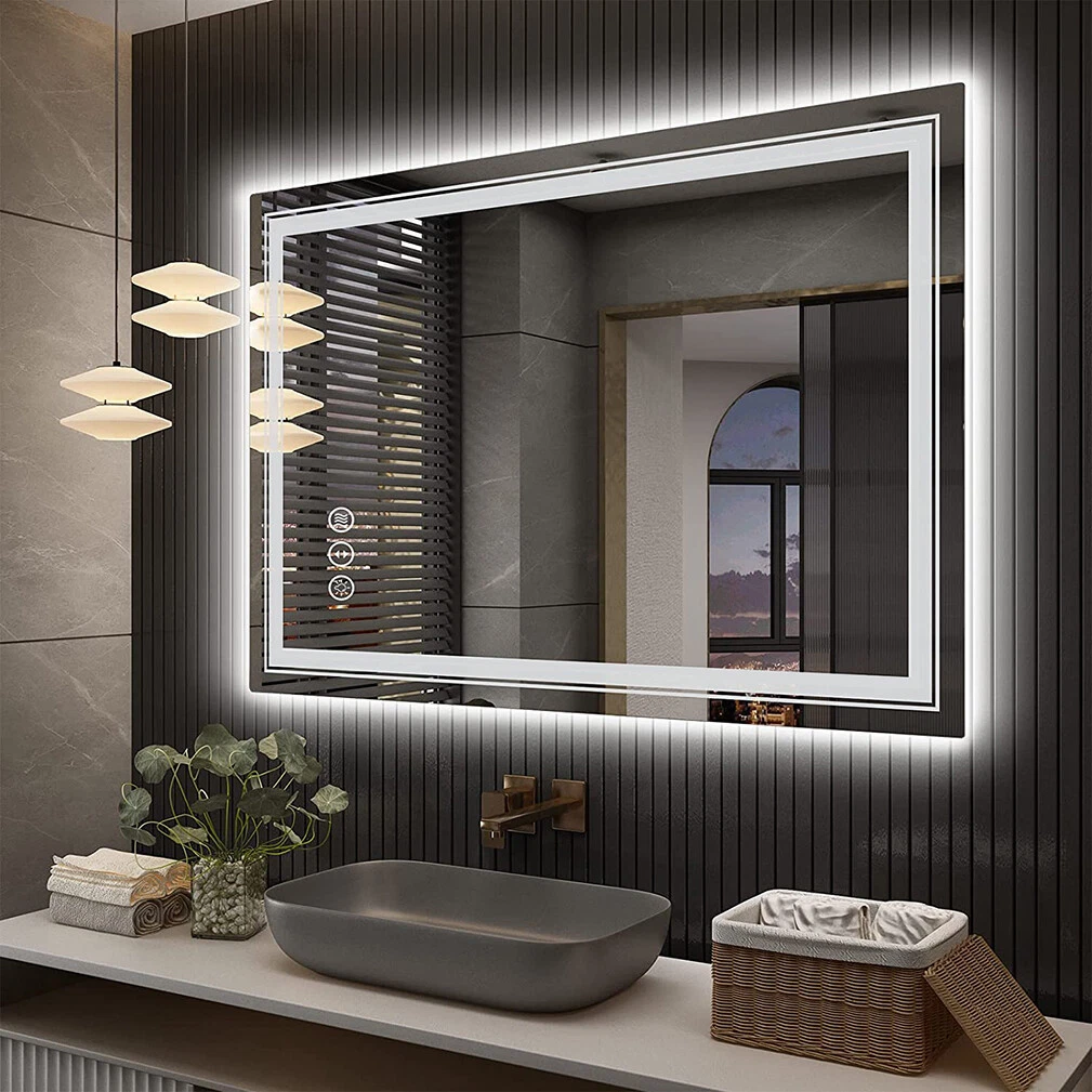 Dimmable led on sale bathroom mirror