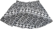 Epic Threads Little Girls Black white tribal Skirt skort 4T 39-41" 32-37lbs