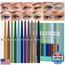 evpct 12Pcs Colored Glitter Shimmery Shimmer Gel Eyeliner Pencils Set for Wom
