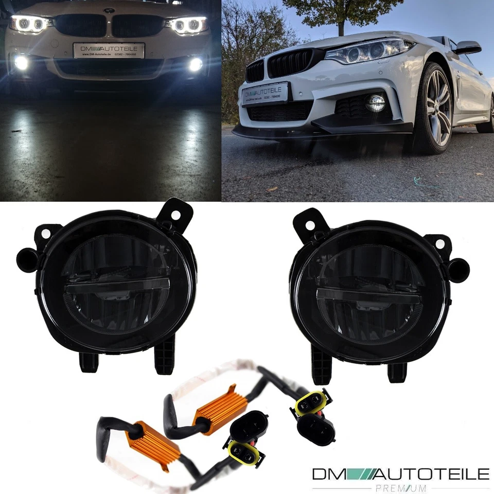 Set LED Nebelscheinwerfer Smoke Klarglas für BMW F20 F21 F30 F31 F32 F33 F34 F36 - Bild 2 von 4