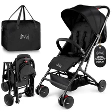 Lightweight Baby Stroller, Folding Travel Stroller with Reclining Seat, Canopy,