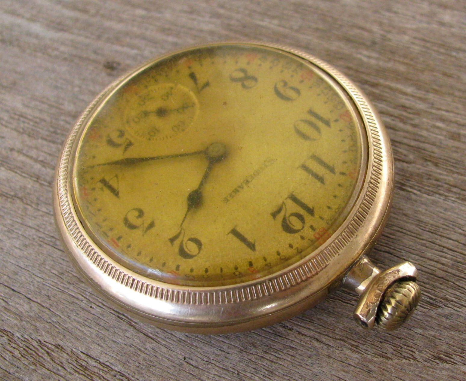 South Bend Pocket Watch 21 Jewel Studebaker 10k Gold filled Case
