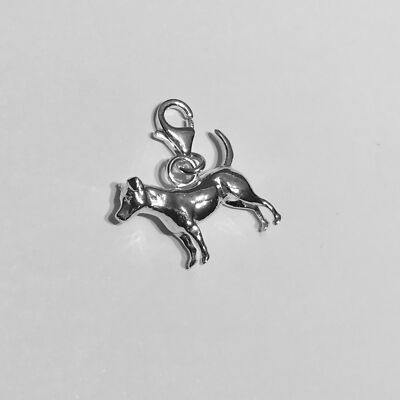 Jack Russell Sterling Silber Hund Charm