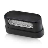 "Led-Kennzeichenbeleuchtung \"Free\",Schwarz Alu E-GeprüFt Nummernschildbeleuchtung"