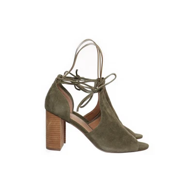 Sacha Essentials, talons hauts, taille : 38, vert, cuir, femmes #49H - Photo 1/4