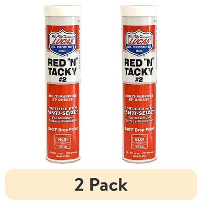 (2 pack) 10005 Red N Tacky EP Grease Multi-Purpose Lubricant 14 Oz