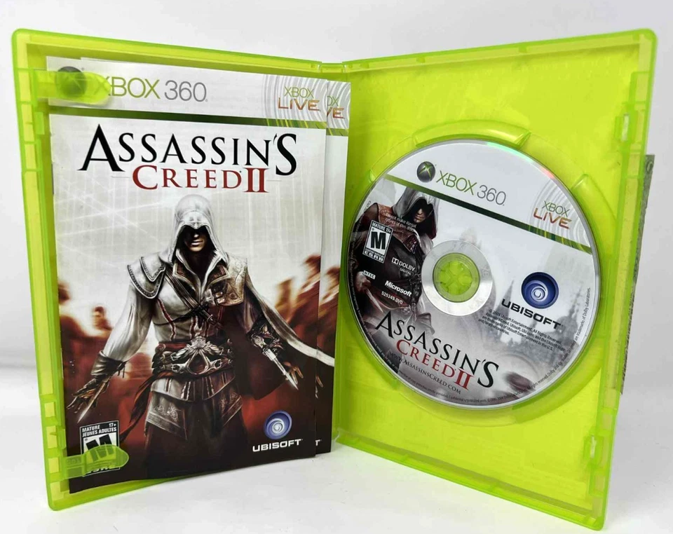 Assassin's Creed II 2 (Microsoft Xbox 360, 2009) CIB Complete - Image 3 of 3