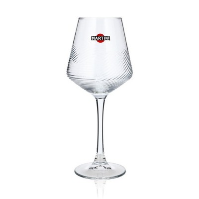 Martini Wermut Glas Stielglas 0,425l Gläser Weinglas Relief Design HH Global