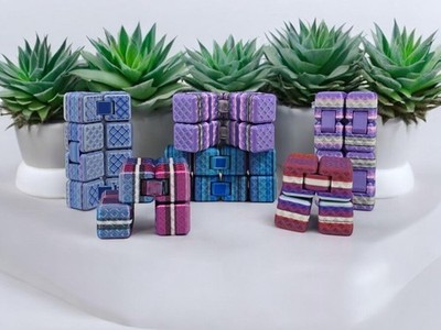 Cubed Fidget Toy: Twist, Fold, Flip - Stress Relief, mystery fidget